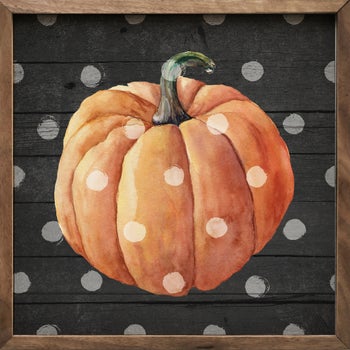 Polka Dot Pumpkin Black